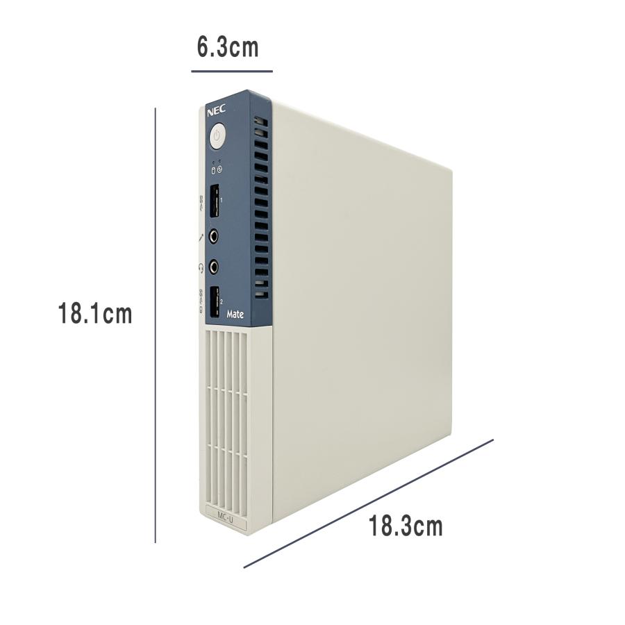 NEC デスクトップパソコン PC-VN370BS3ER used  【WIN10 快速！SSD仕様 Office2019】 中古 デスクトップパソコン デスクトップ PC NEC MC-U 軽量 MS